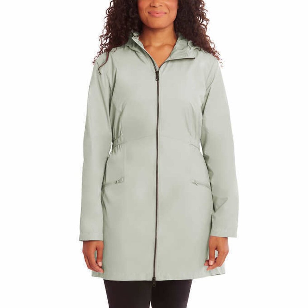 Kirkland Signature Womens Hooded Windbreaker Rain Jacket
